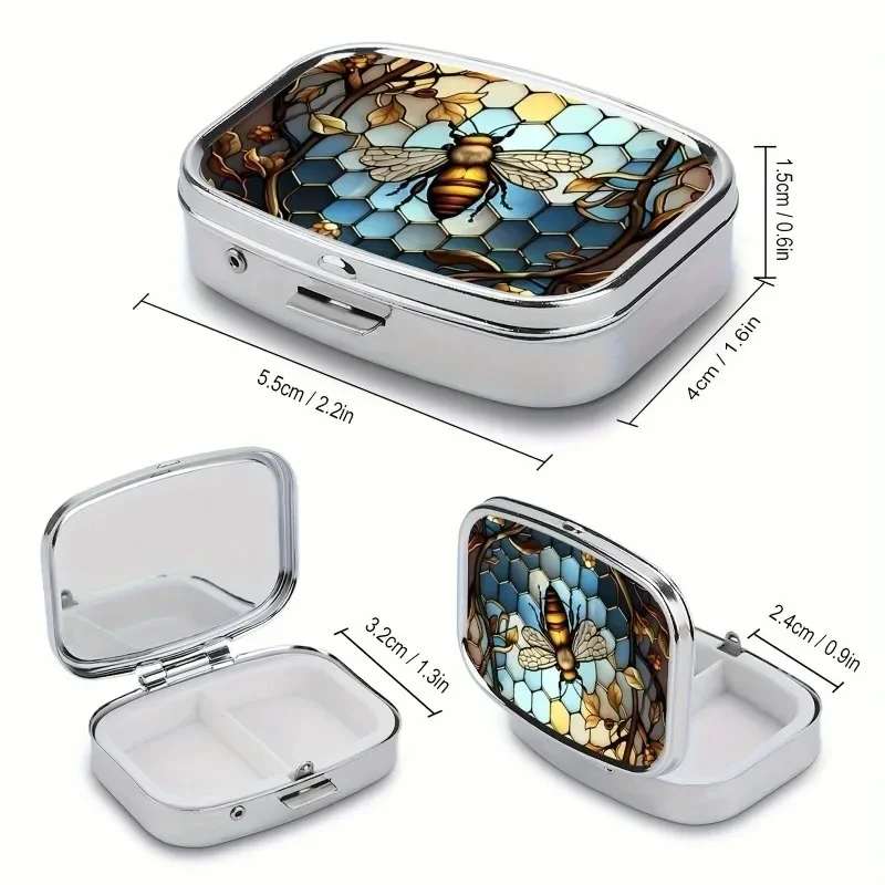 Travel Cases Lovely Colored Medicine Metal Jewelry Organizers Household Holder Iron Cabinet Small Pill Container