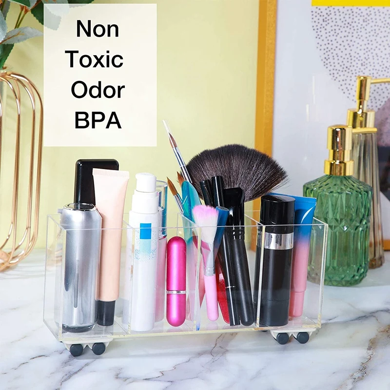 PORK-20 Pieces Self Adhesive Wheels Caster Cart On Wheels Boxes Caster Small Caster Paste Plastic Wheel Sticky Caster