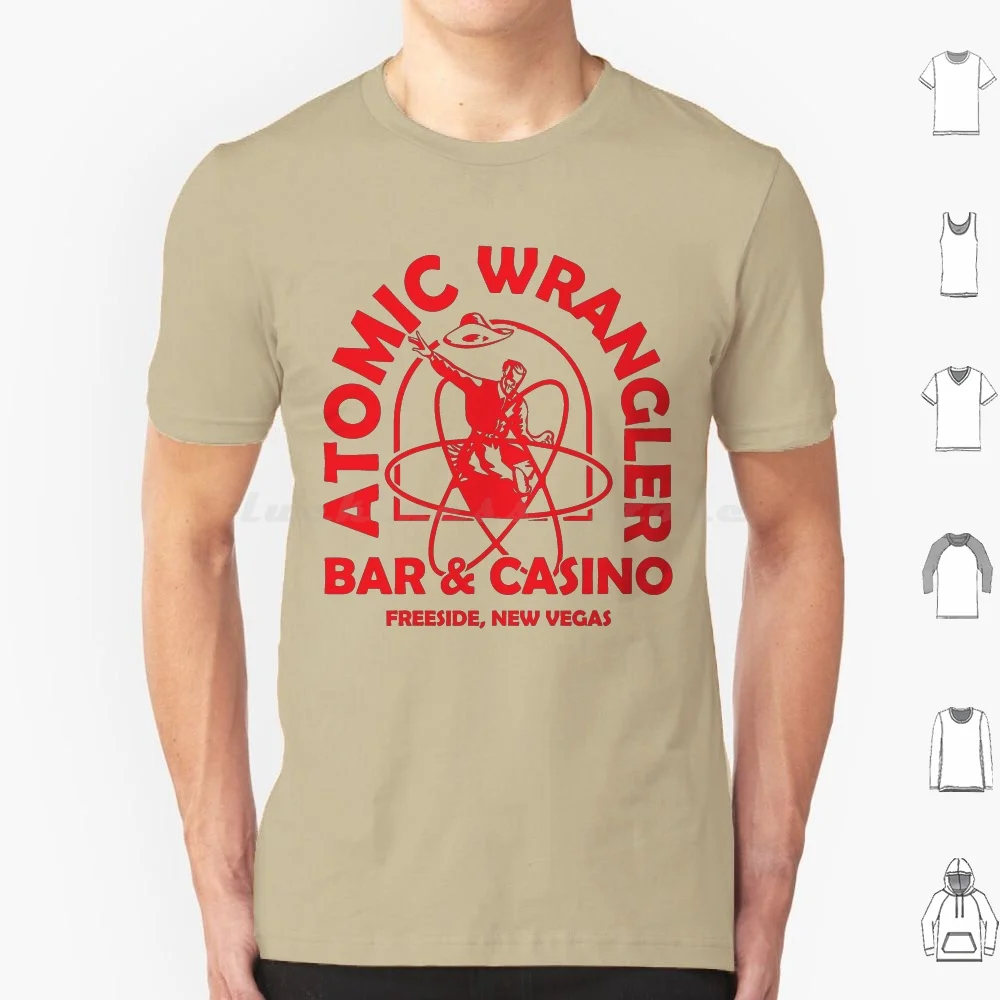 Camiseta Atomic ( ) de algodón para hombre y mujer, estampado DIY Atomic Commonwealth Ncr California Republic New Vegas Gamer Gaming Videogame 4 76