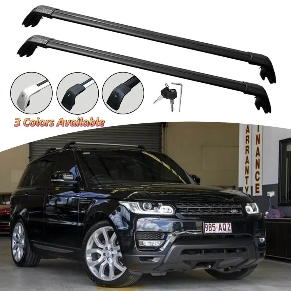 

2PCS Aluminum Crossbar Fit for Land Rover Range Rover Sport L494 2014-2022 Cross Bar Roof Luggage Cargo Carrier Lockable