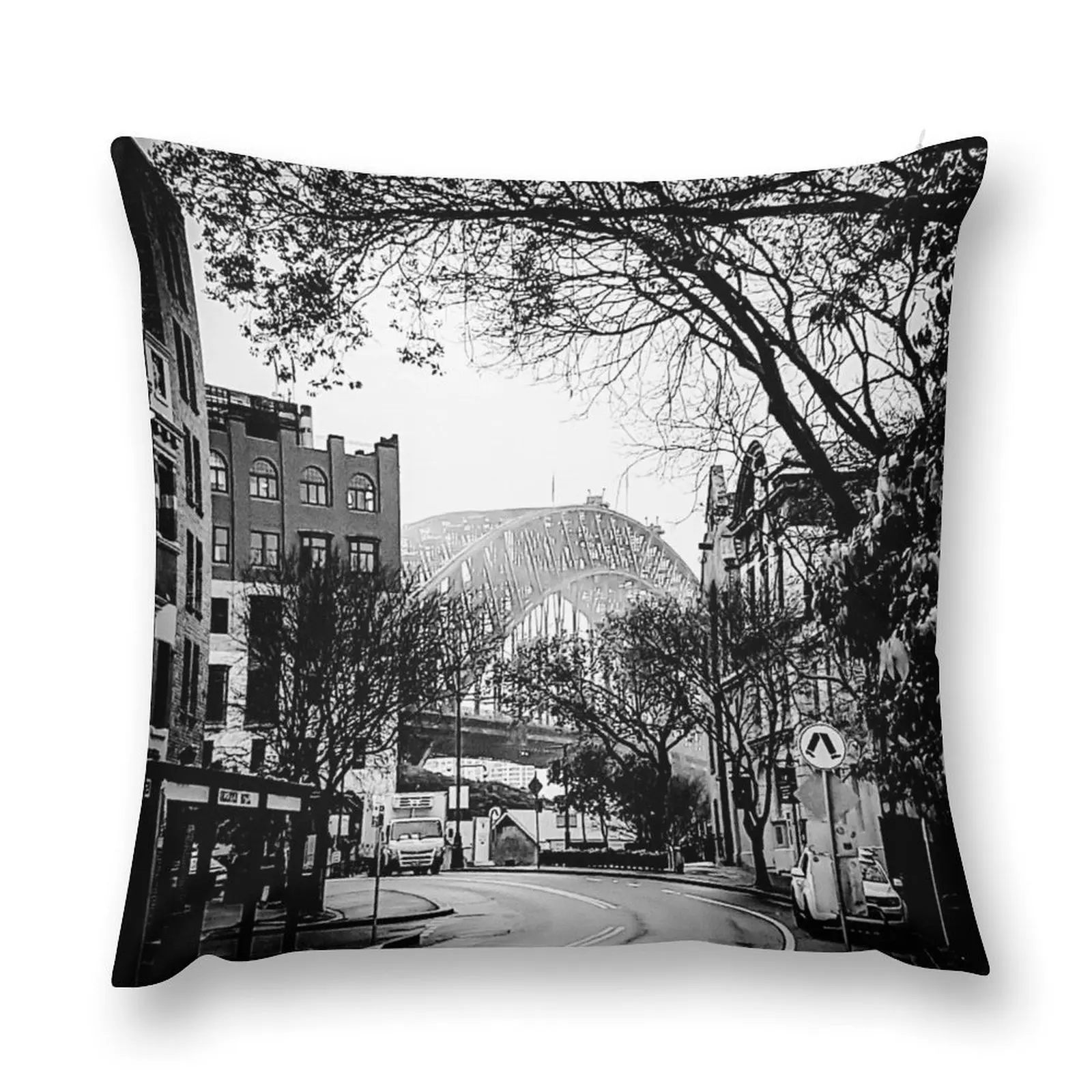 Silvered Sydney Harbour Bridge Throw Pillow pillow pillowcase Couch Cushions Christmas Pillow Christmas Pillowcase