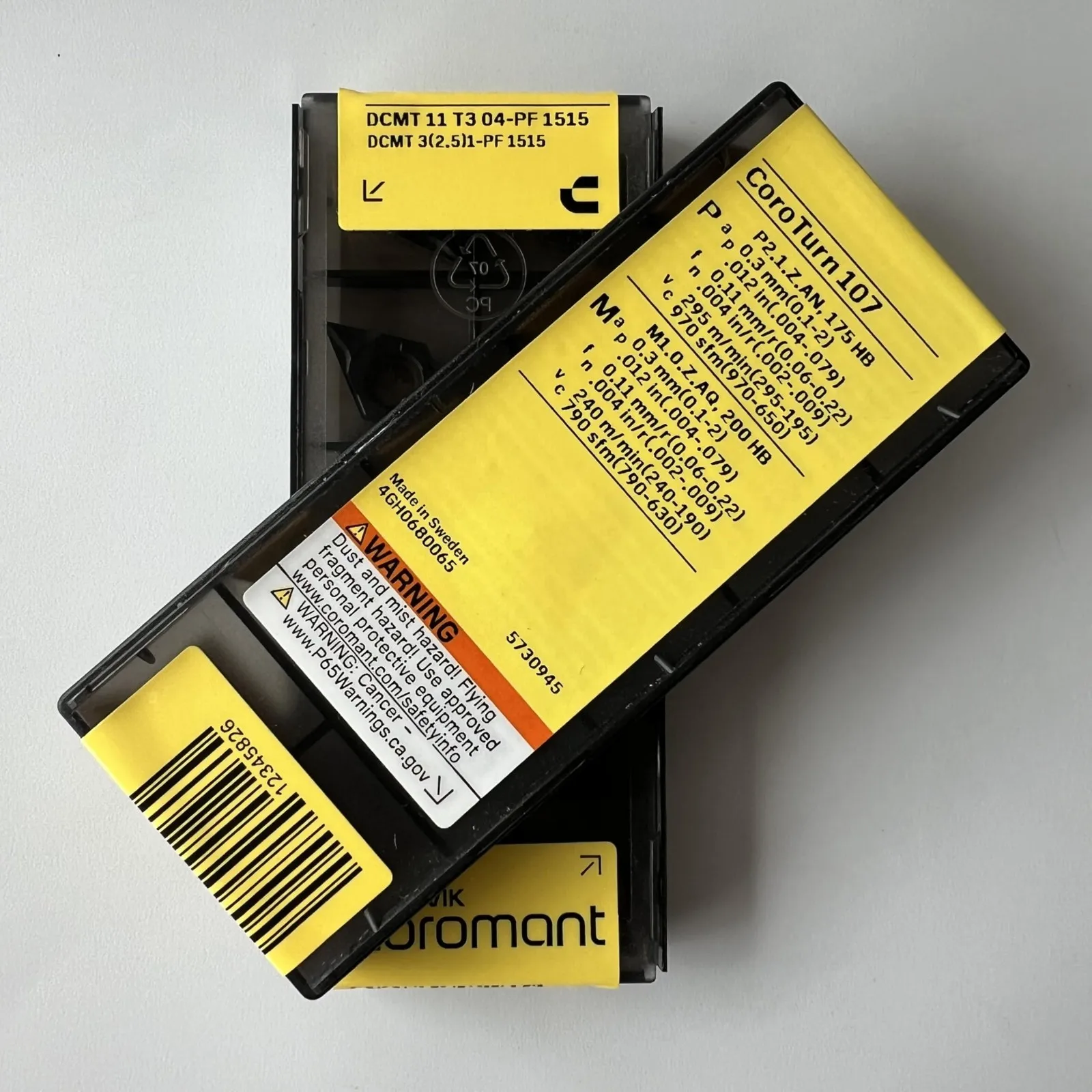 SANDVIK / DCMT11T304-PF 1515 / شفرة سبائك الصلب السويدية الأصلية 10 قطع