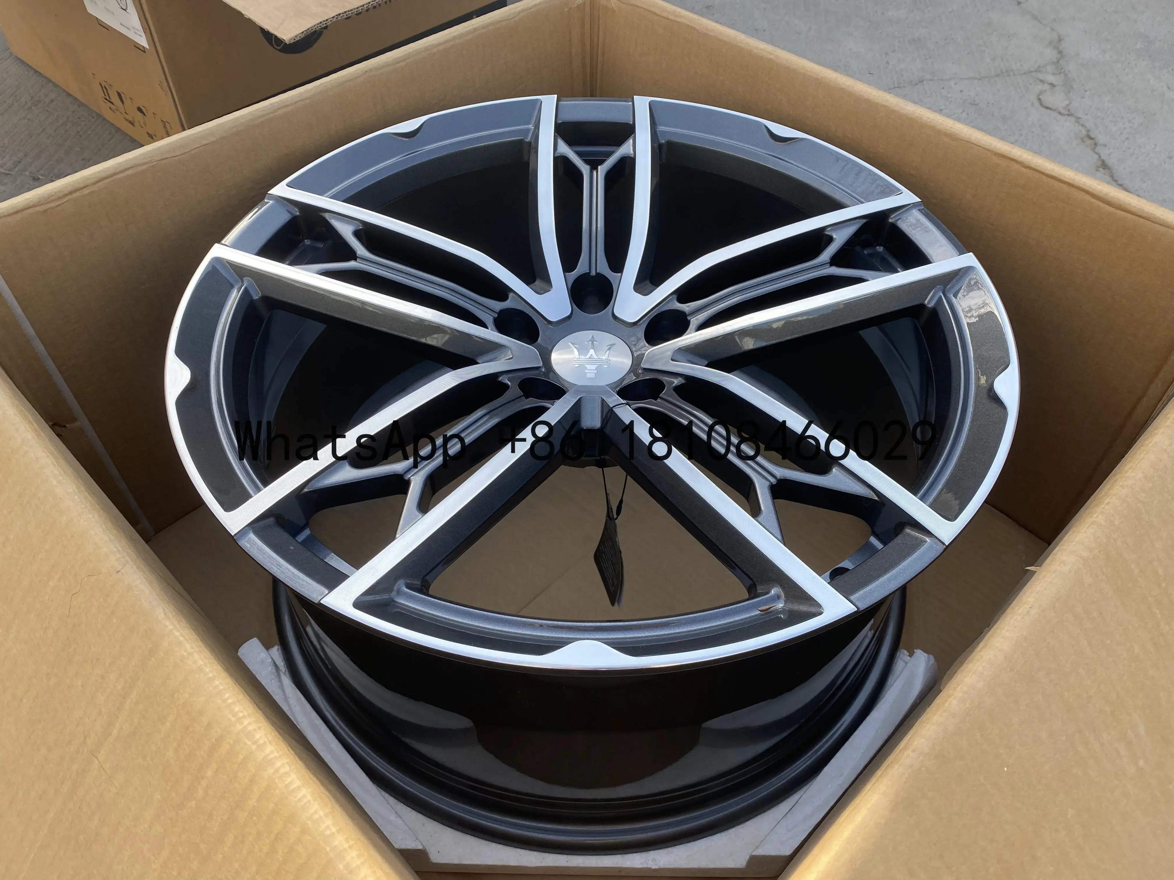 Custom 1 Piece Forged Rims Gun Gray gunmetal Forged Passenger Car Wheels 19 20 21 Inch 5x114.3 for Maserati 67.1