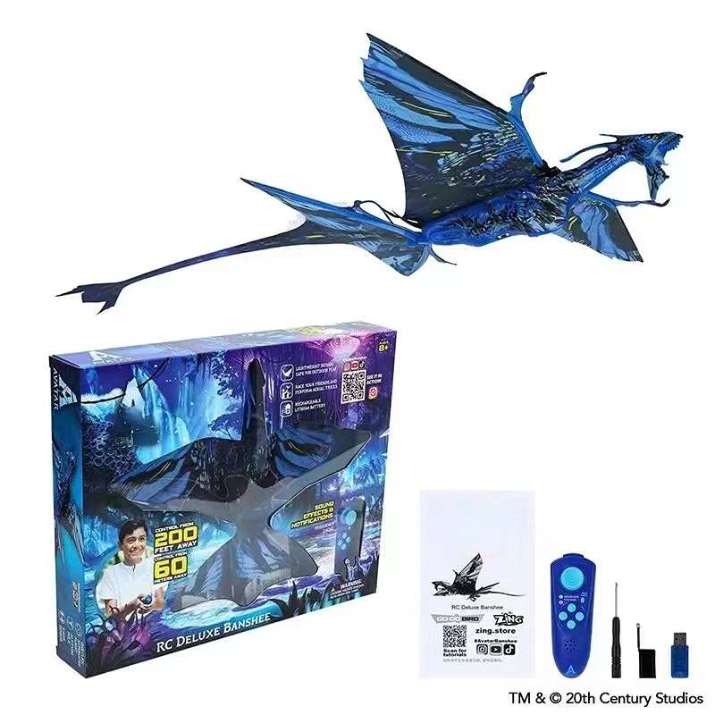 New Go Go Bird Remote Control Flying Dragon Pterosaur Toys Mini RC Helicopter UAV Toys Smart Bionic Flapping Wings boy Gift