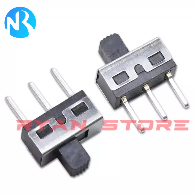 20PCS Toggle Switch SS12D10G5 SS12D06G5 SS12D11G5 3Pin Spacing 4.7MM 1P2T Handle High 5MM Straight / Curved