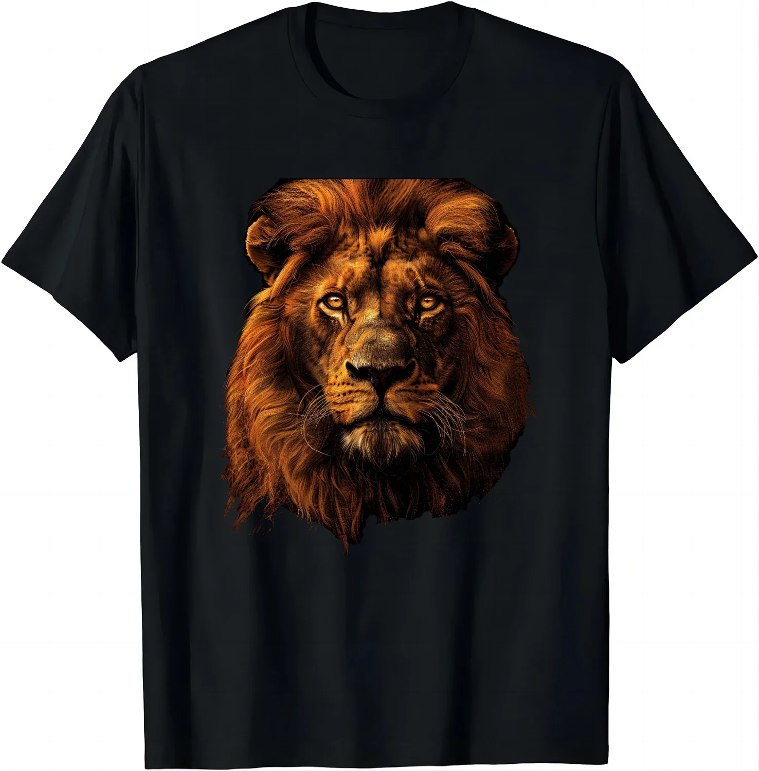 Animal Tops  Ropa Hombre Jesus Lion of Judah Christian Gift for Men Vintage T Shirt  oversized t shirts harajuku graphic cotton