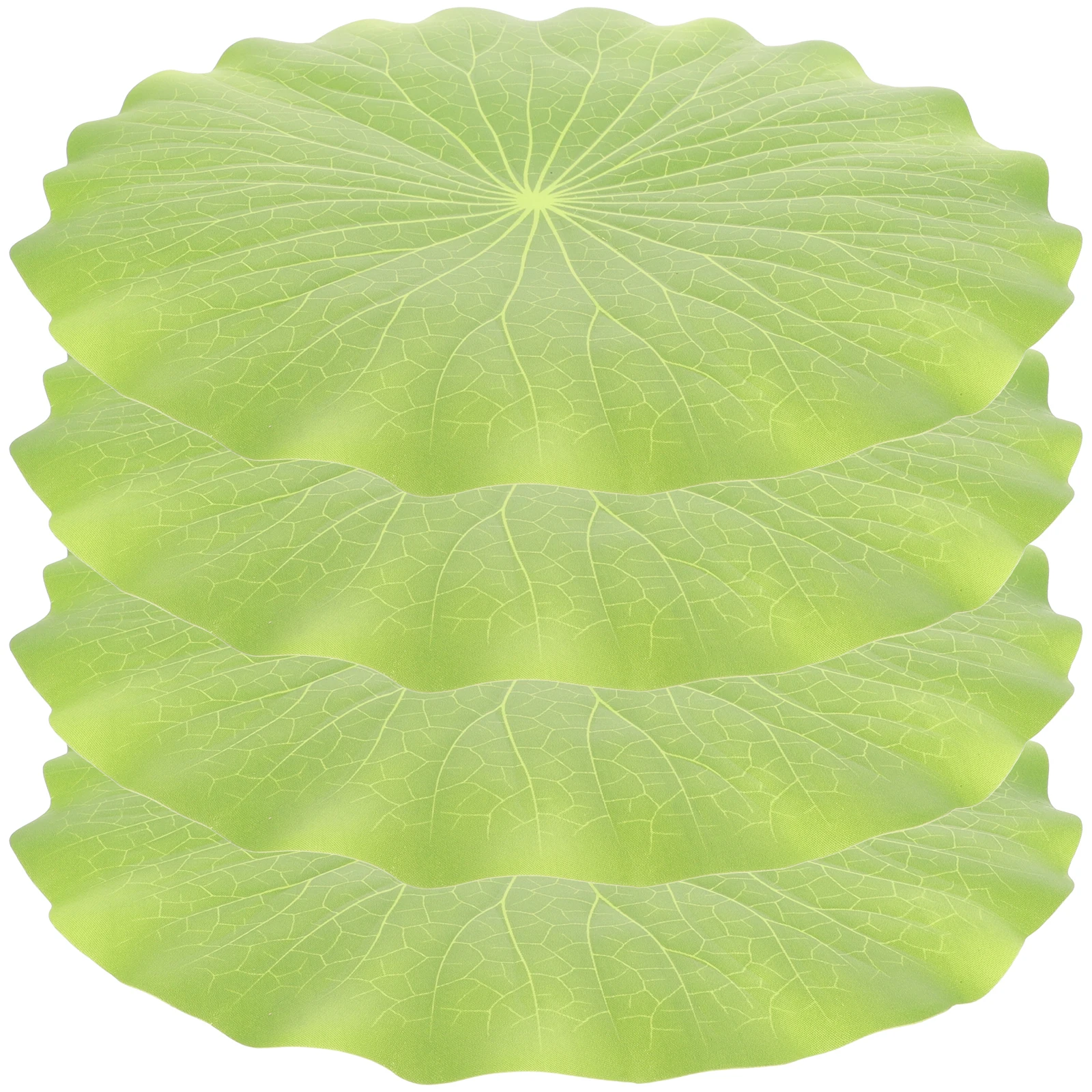 

4 Pcs Simulated Lotus Leaf Decoration Home Pond Fish Tank Decorations Ornament Artificial Floating Leaves Plastic