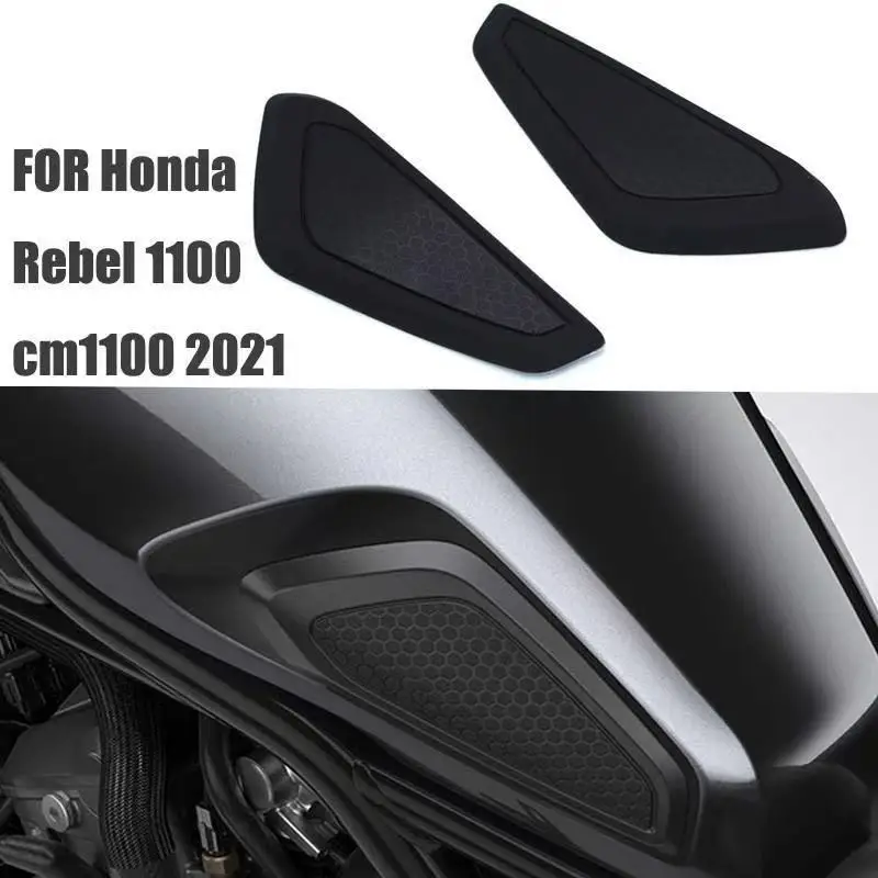 Motorcycle Knee Grips for Honda Rebel 1100 CM1100, Anti-Slip Tank Pads Protector Sticker, Enhances Control & Style, 3M Adhesive