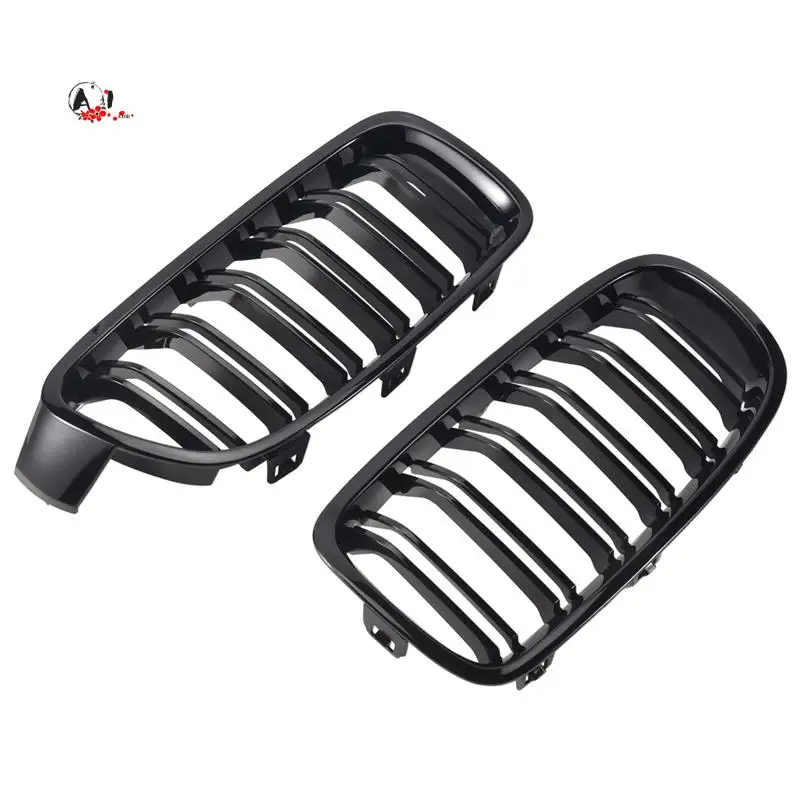 

A10E-Gloss Black Car Front Kidney Grille Grill For-BMW 3 Series F30 F31 F35 2012-2018
