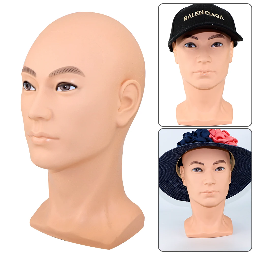 Bald Mannequin Head With Shoulder Female Mannequin Head For Wig Making Hat Display Cosmetology Manikin Head For Makeup Practice