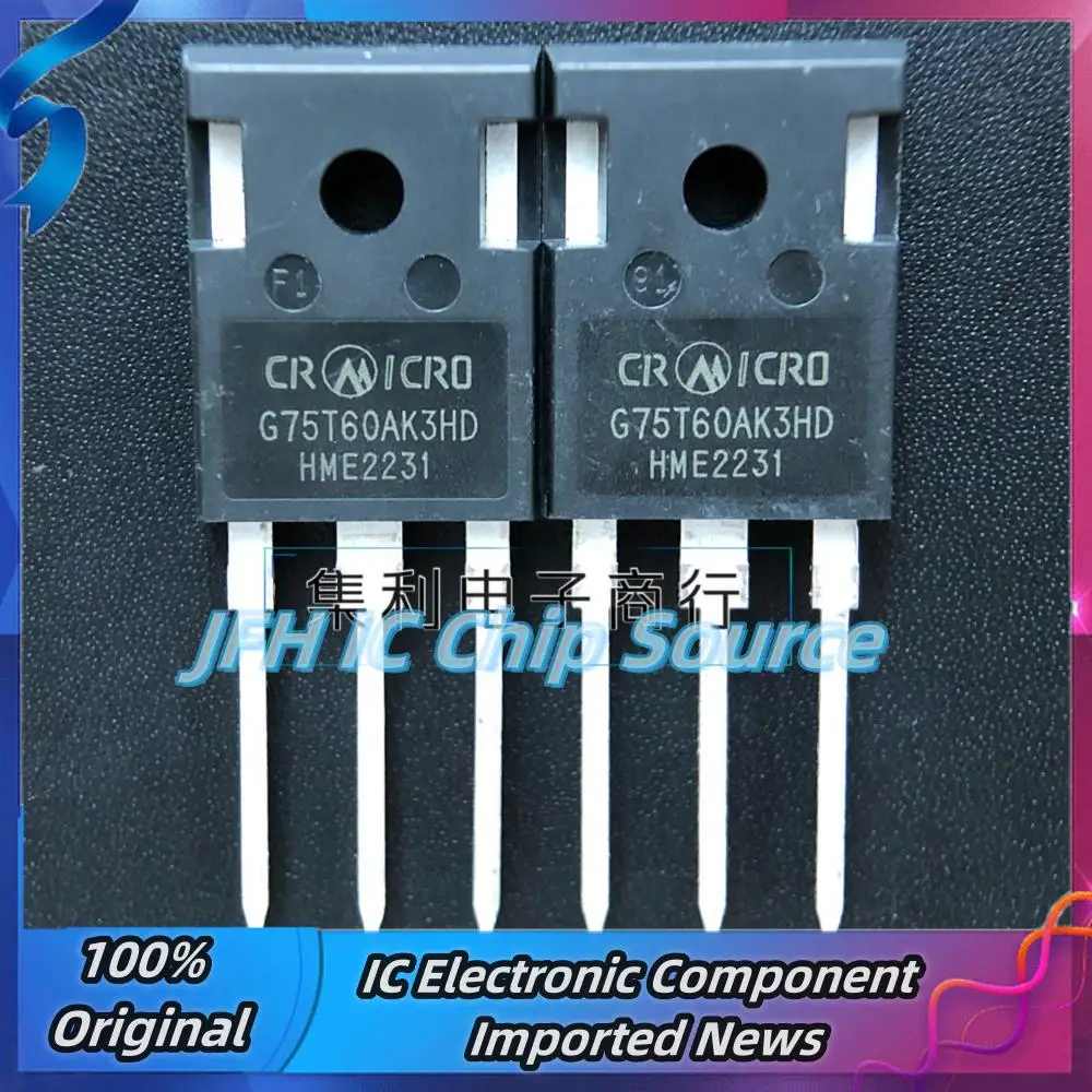 

10PCS G75T60AK3HD TO-247 75A 600V IGBT Best Quality