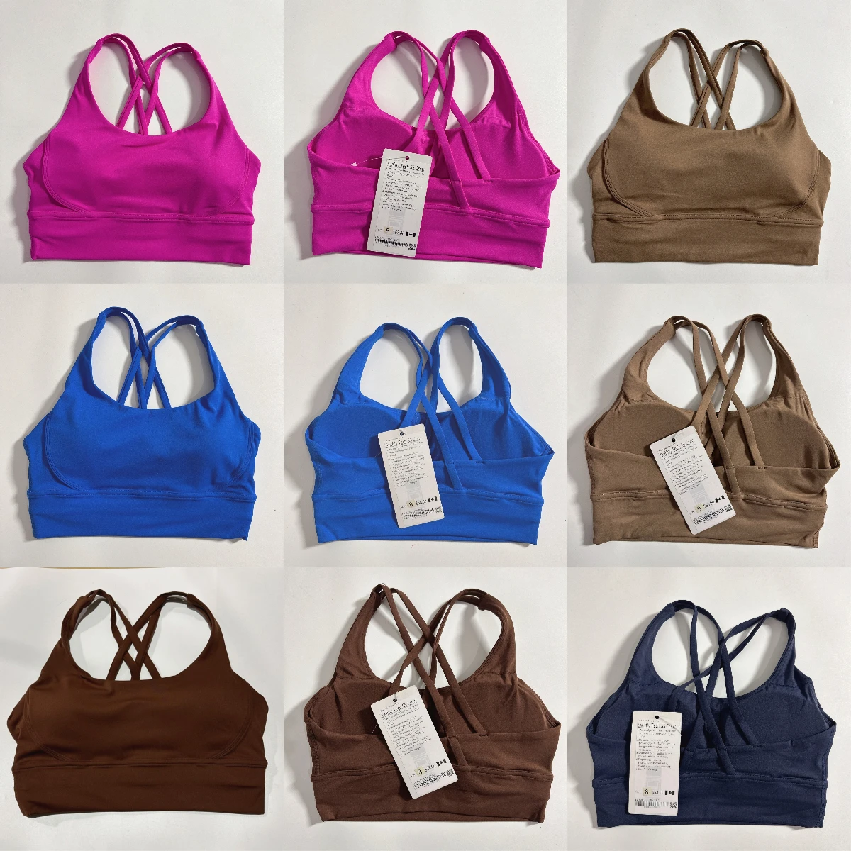 Sport Top donna palestra Yoga reggiseno sportivo con Logo allenamento Top reggiseni tessuto di Nylon vestiti biancheria intima per le donne Bralette Sportswear