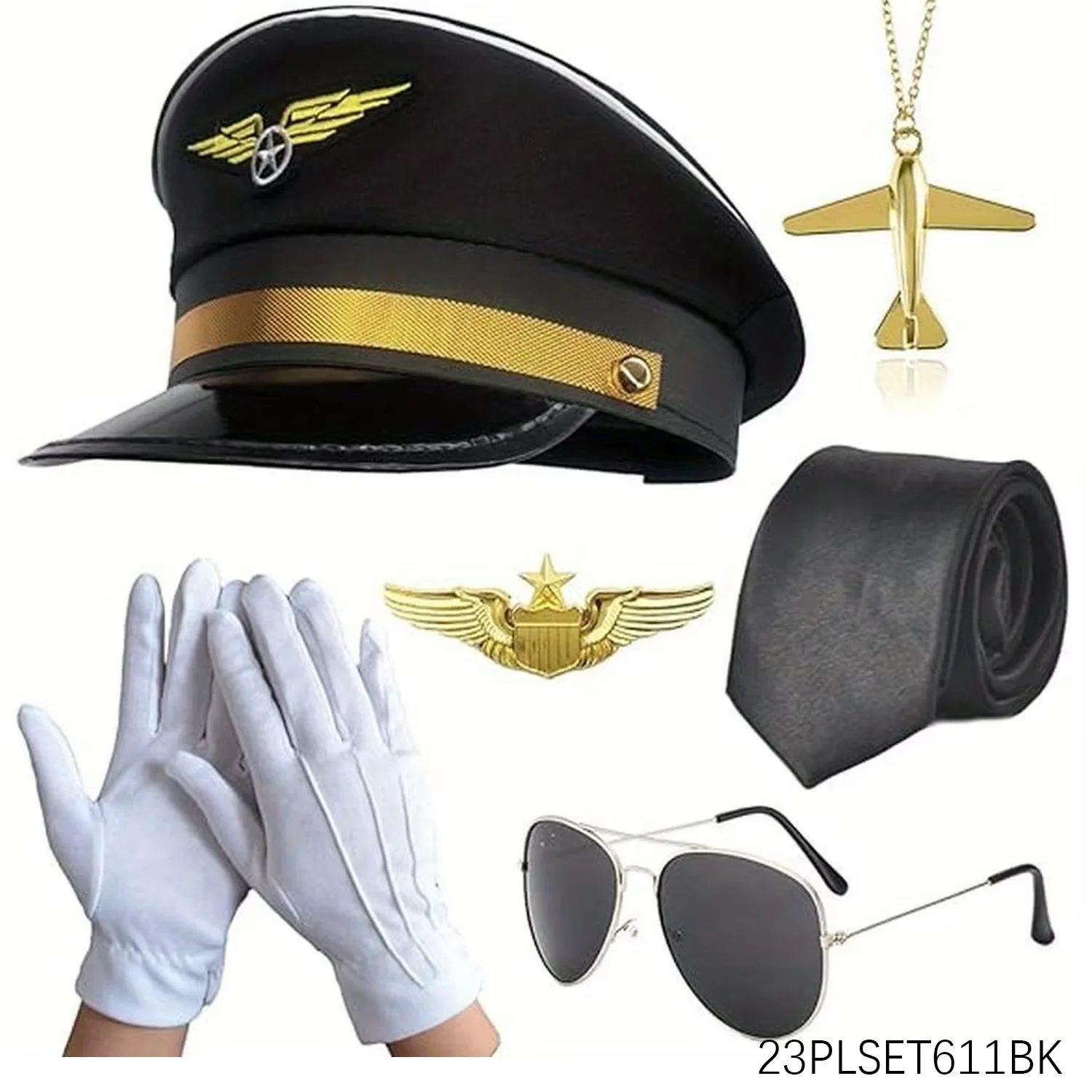 Kostiumy na Halloween PESENAR, kostiumy postaci kapitanów, kapelusze do cosplayu, kostiumy, okulary i inne przebrania