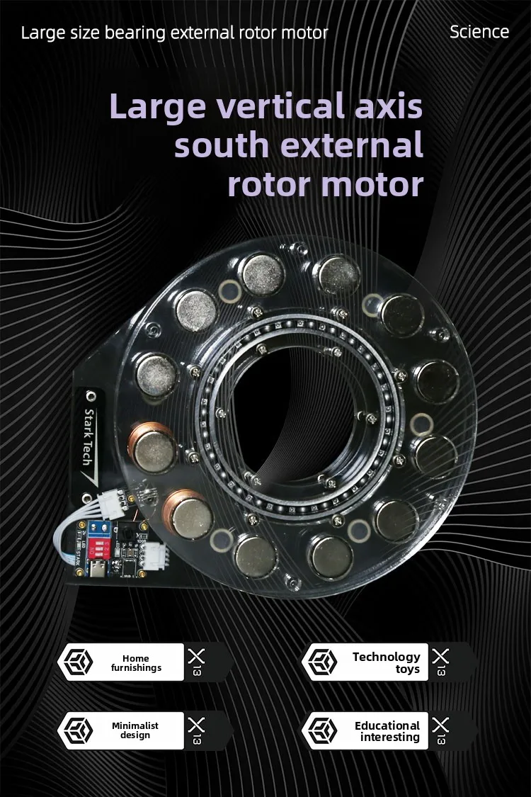 Alat Pendidikan Percobaan Ilmiah Pendulum Kecepatan Tinggi Model Motor Tanpa Sikat Rotor Luar Berongga Bantalan Besar