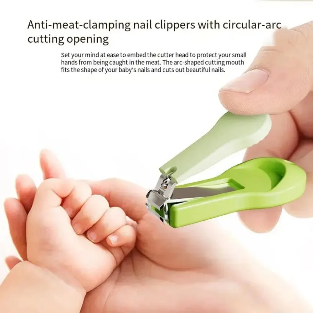 4 ชิ้นคุณภาพสูงชุดแต่งเล็บน่ารักกรรไกรตัดแฟ้มกรูมมิ่งเล็บชุดกรรไกรตัดเล็บเด็กเครื่องตัดสําหรับทารกแรกเกิด