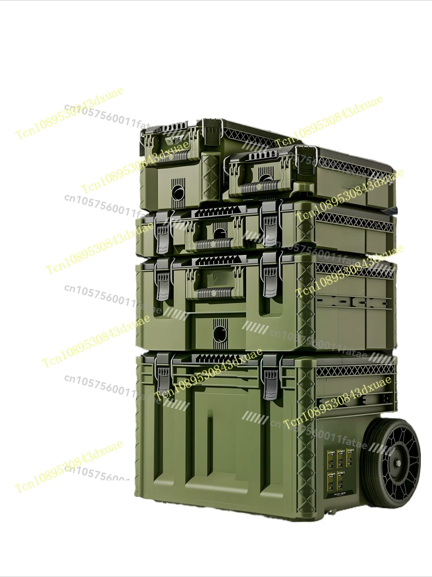 Toolbox Hardware Storage Box Combination Stacking Box Trolley Type Industrial Grade New Base Station Type Hand Pull Large Box