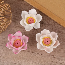 Ceramic Lotus Incense Burner Home Decor Incense Burner Stick Holder Buddhist Aromatherapy Incense Censer Use In Office Teahouse