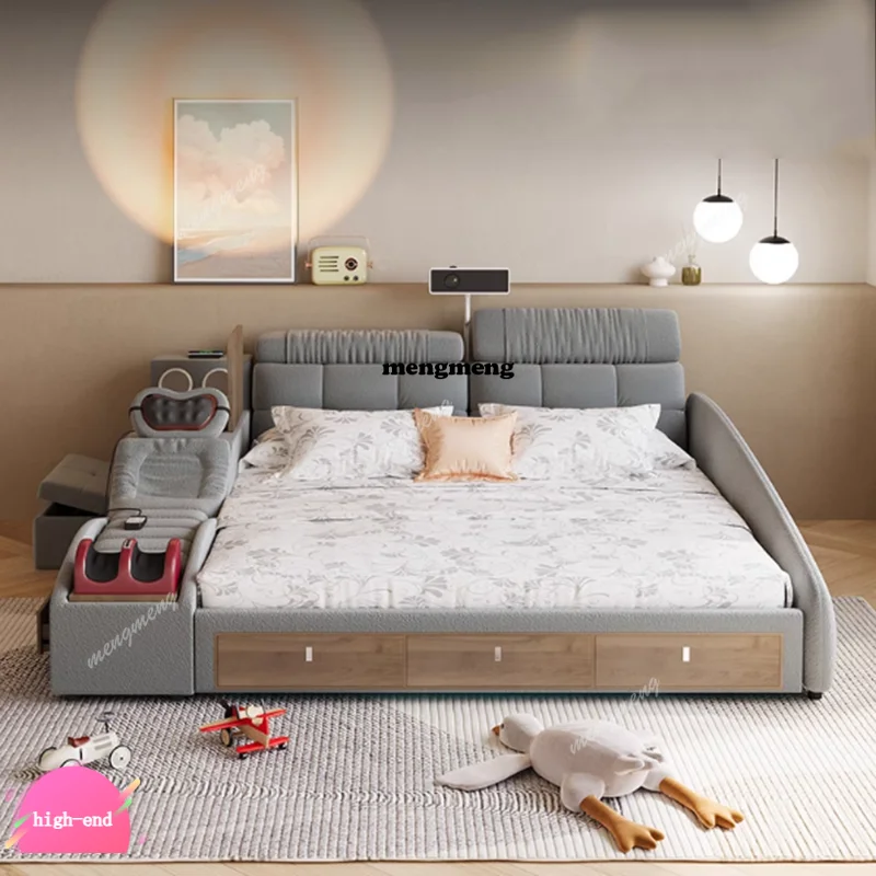 

Multifonction Electronic Bed Massager Luxury Massager Tatami Upholstery Bed Couch Smart Camas De Casal Bedroom