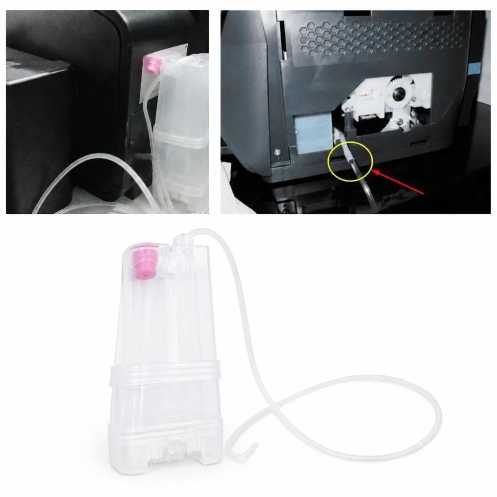 ABS Waste Ink Bottle Reusable Maintenance Accessory Waste Ink Collector External Mount 80ml Capacity External Waste Ink Bottle