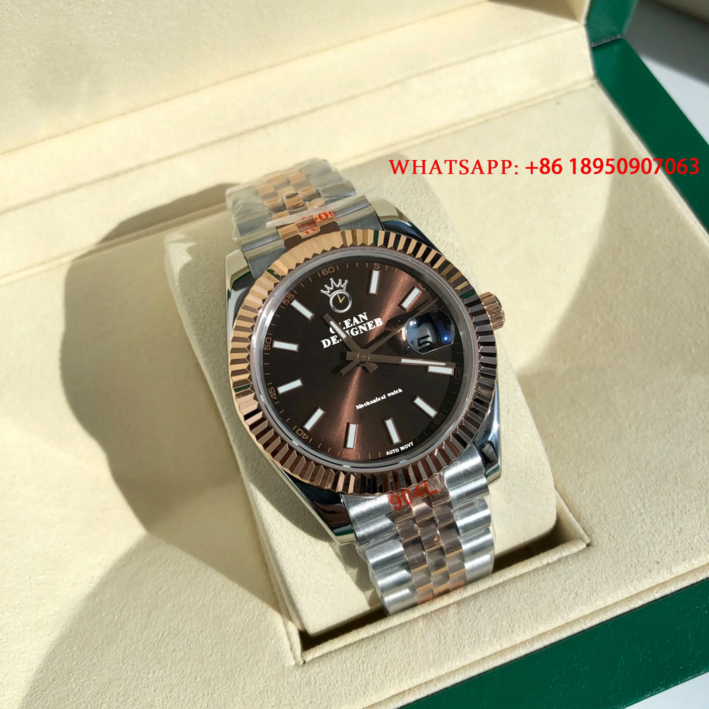 

Men's Watch Featuring A Sapphire Crystal Moon Phase Function Date Display And 904 Stainless Steel Construction