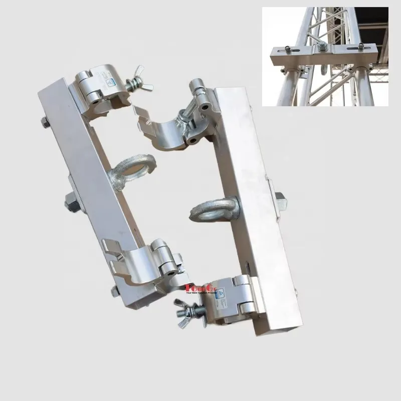 Aluminum Hanging Truss Adapter Heavy Duty Stage Truss Hanging Bracket for Lighting Sound Truss System Installation