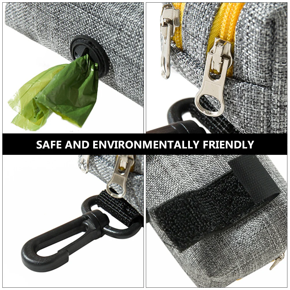 

Dog Poop Bag Holder Oxford Cloth Lightweight Portable Outdoor Storage Box for Pet Waste Bags Dog Poop Trash Can for Outdoors