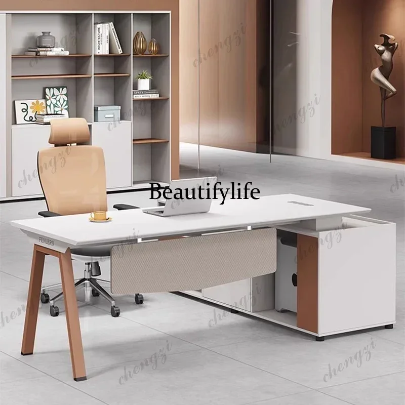 B567 Minimalist Manager Office Desks Computer Wooden Luxury With Drawers Office Desks Corner Simple Design Furniture Escritorio