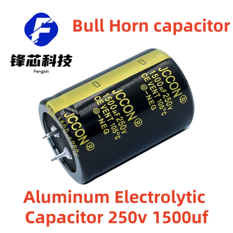 

(2PCS)250v 1500uf 35x50 Black Gold Aluminum Electrolytic Bull Horn Capacitor Inverter Welder Power Capacitor