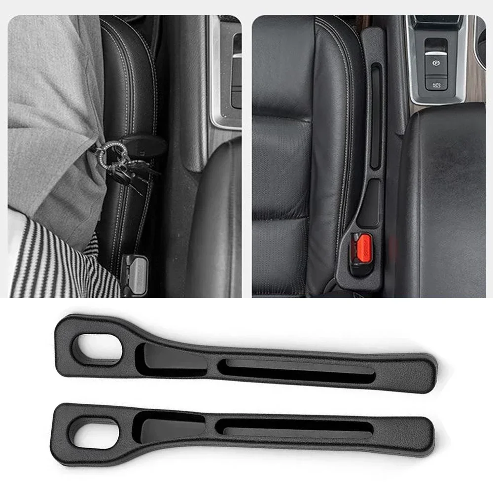 Tira de enchufe Universal para hueco de asiento de coche, costura lateral, relleno de hueco de asiento a prueba de fugas, organizador de almacenamiento, decoración Interior, 1 par