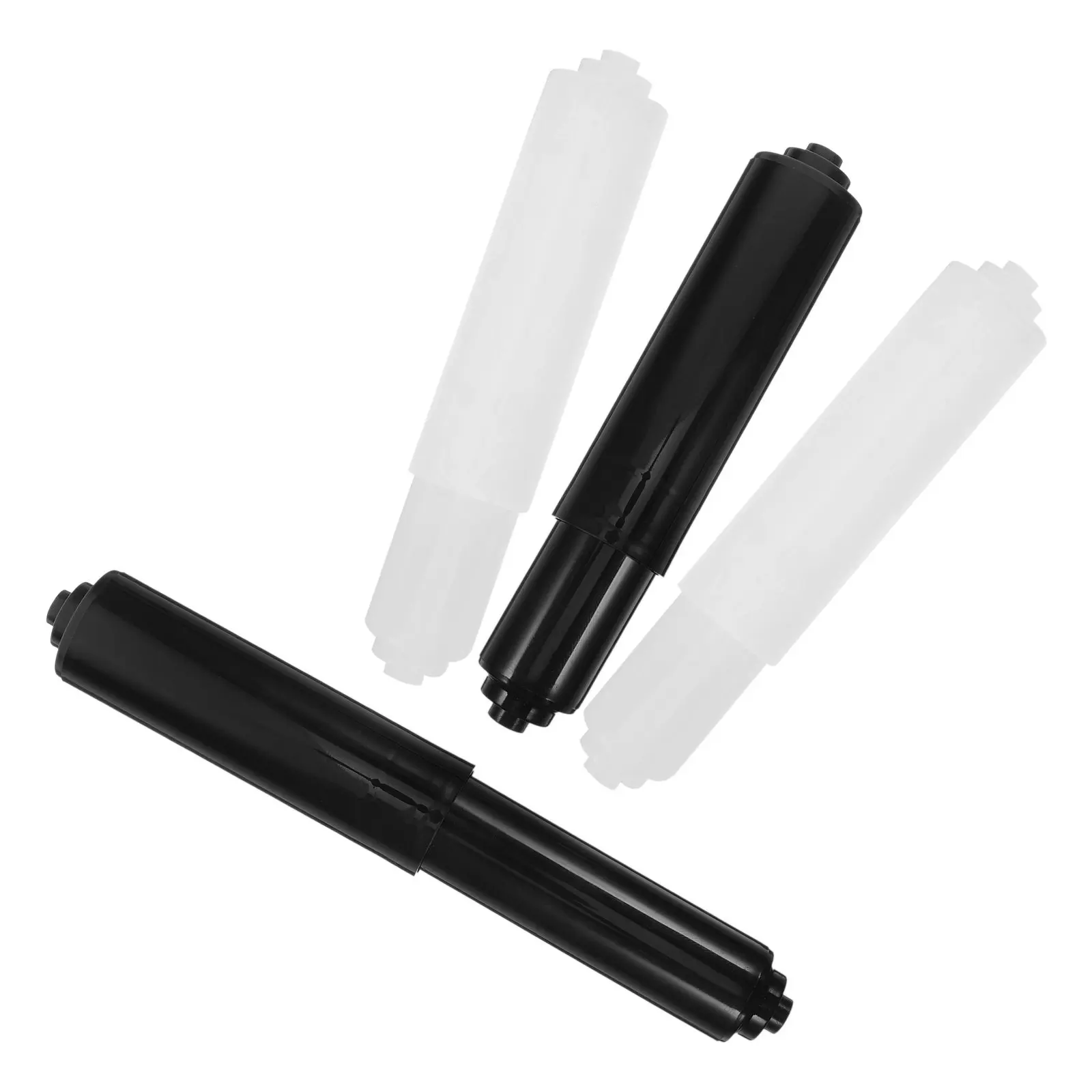 4Pcs Toilet Paper Holder Roller Replacement Rod Spring Loaded Toilet Paper Rack Insert for Bathroom Tissue Holder Smooth Silent