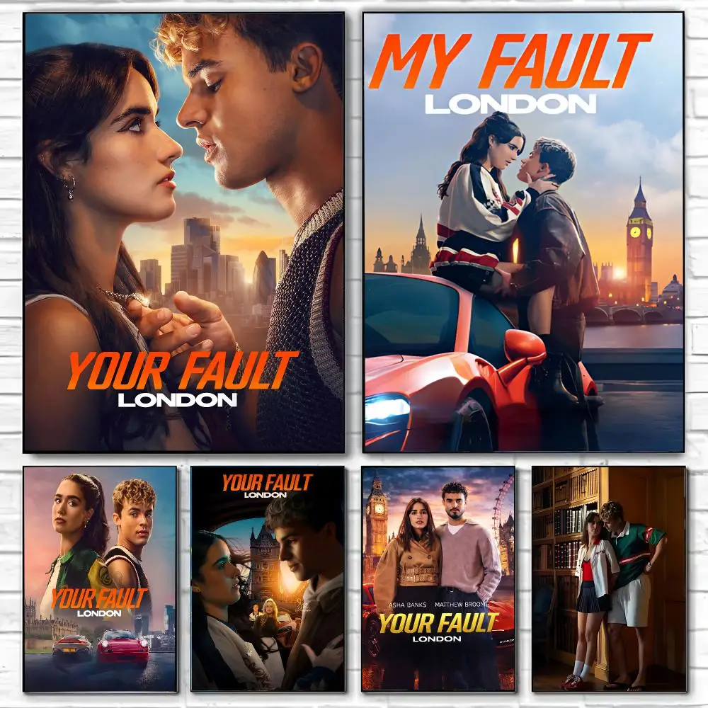 Your Fault London Poster Wall Art Print Removable Water-Resistant Home Decor For Bedroom Apartment Gift