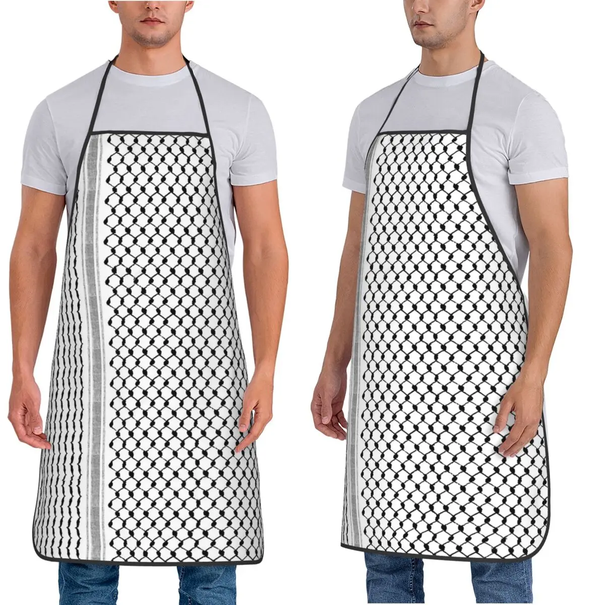 مآزر هاتا الكوفية الفلسطينية ذات النمط الشعبي، مريلة مطبخ الطبخ، مريلة مقاومة للماء، تنظيف المطبخ بينافور #4