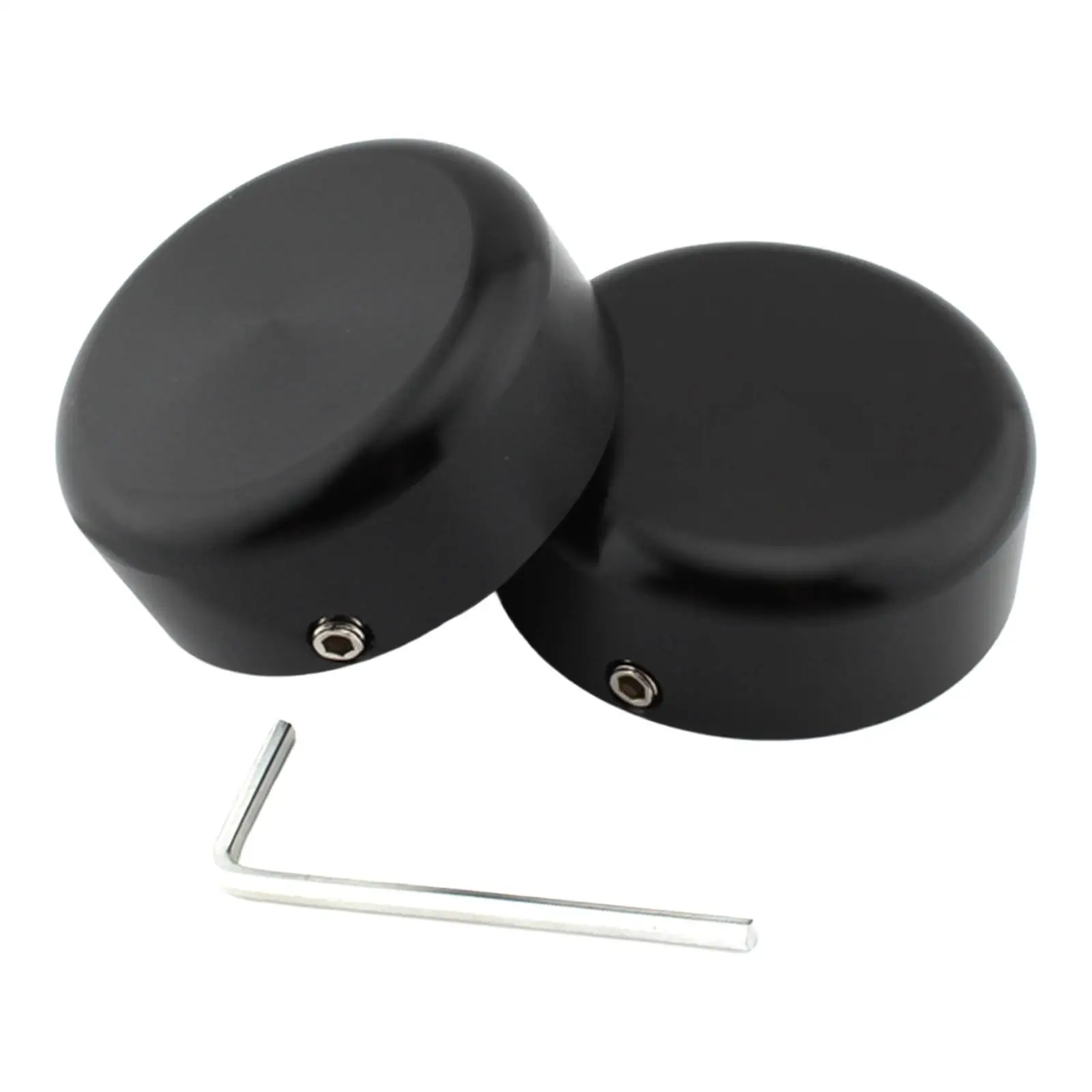 2 Pieces Motorbike Upper Fork Stem Nut Cap Covers Aluminum Alloy Black for S 1250 Rh1250 S Replacement Durable