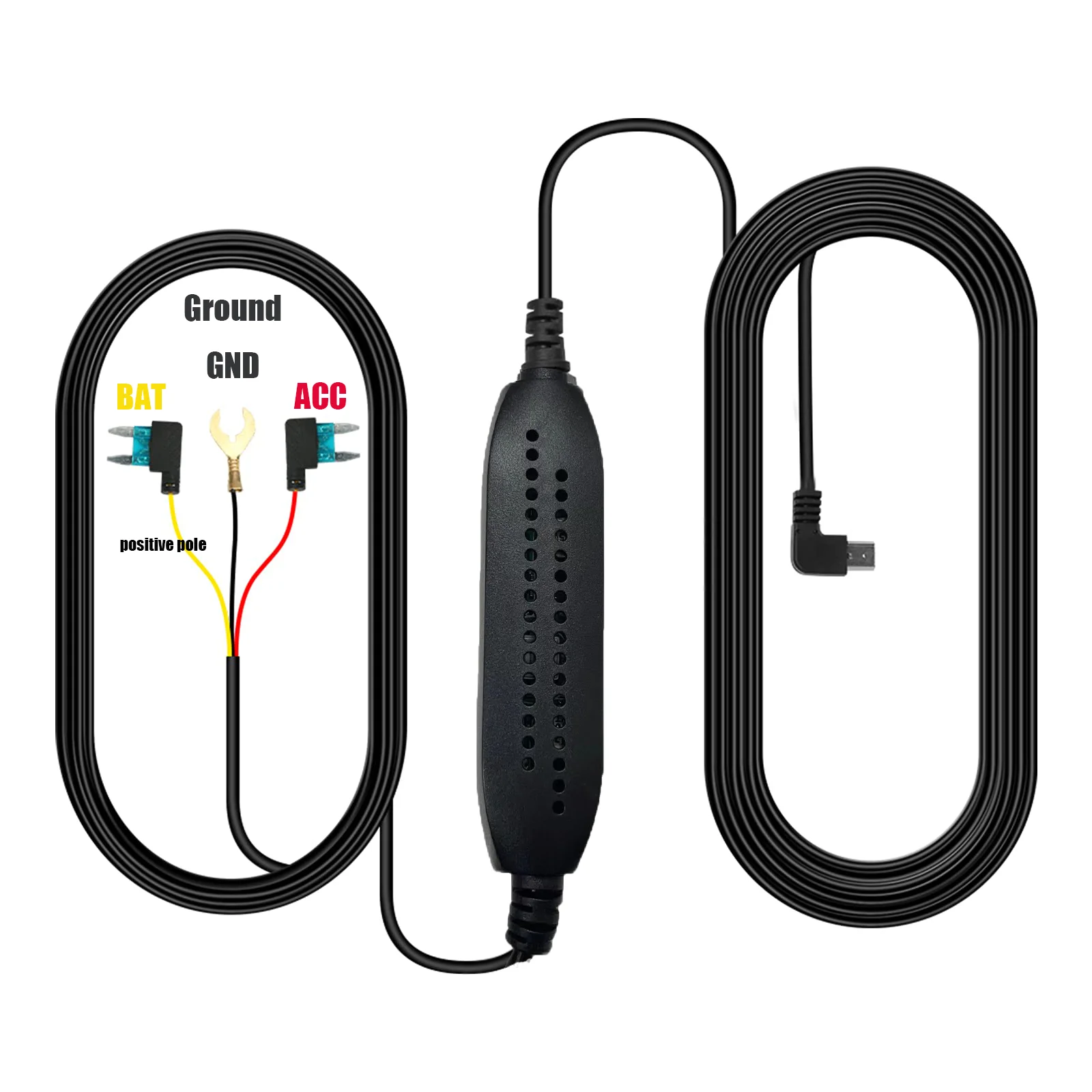 Aprilboy-Cámara de salpicadero DVR para coche, Kit de cámara de salpicadero con cable duro, monitoreo de aparcamiento 24H, 3,5 m