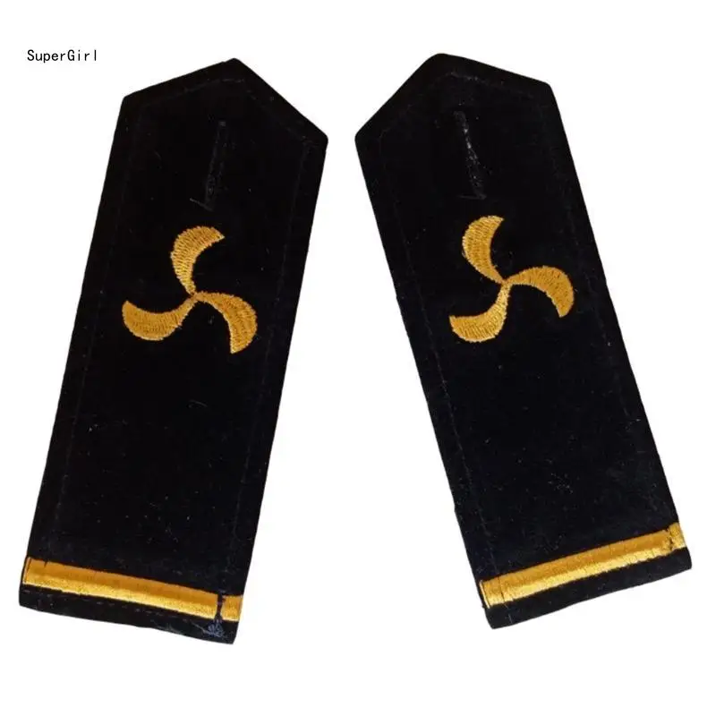 ไหล่ Epaulettes ลายความปลอดภัยชุดอุปกรณ์เสริมกัปตัน Professional Security Guard Epaulets กัปตัน J78E