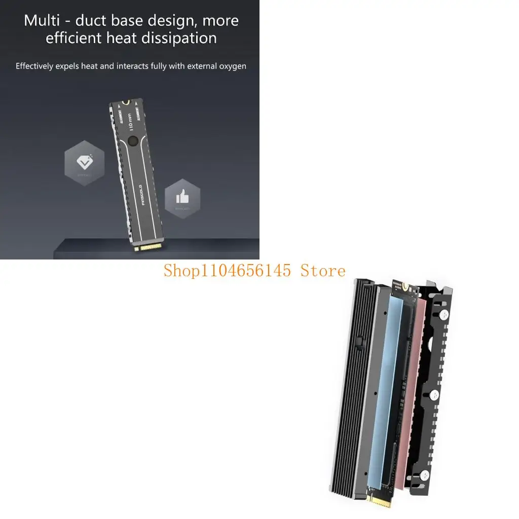 

5asd Aluminum PCI-E NVME for M.2 NGFF SSD Heatsinks for M.2 NVME Hard Dri
