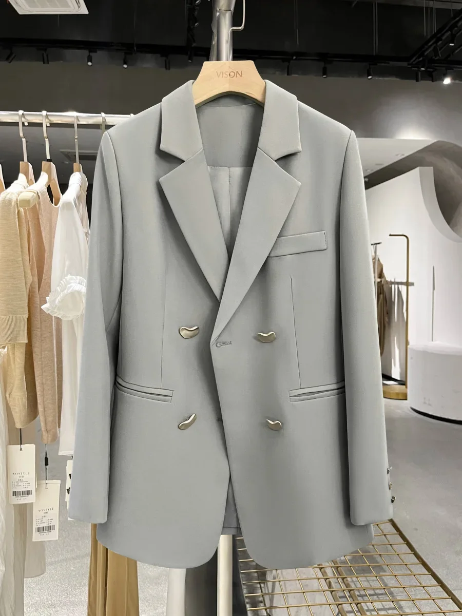 2025 Spring And Autumn New Casual High-End British Style Blazer Women's French Texture Fashion Small Suit New In Matching Sets
