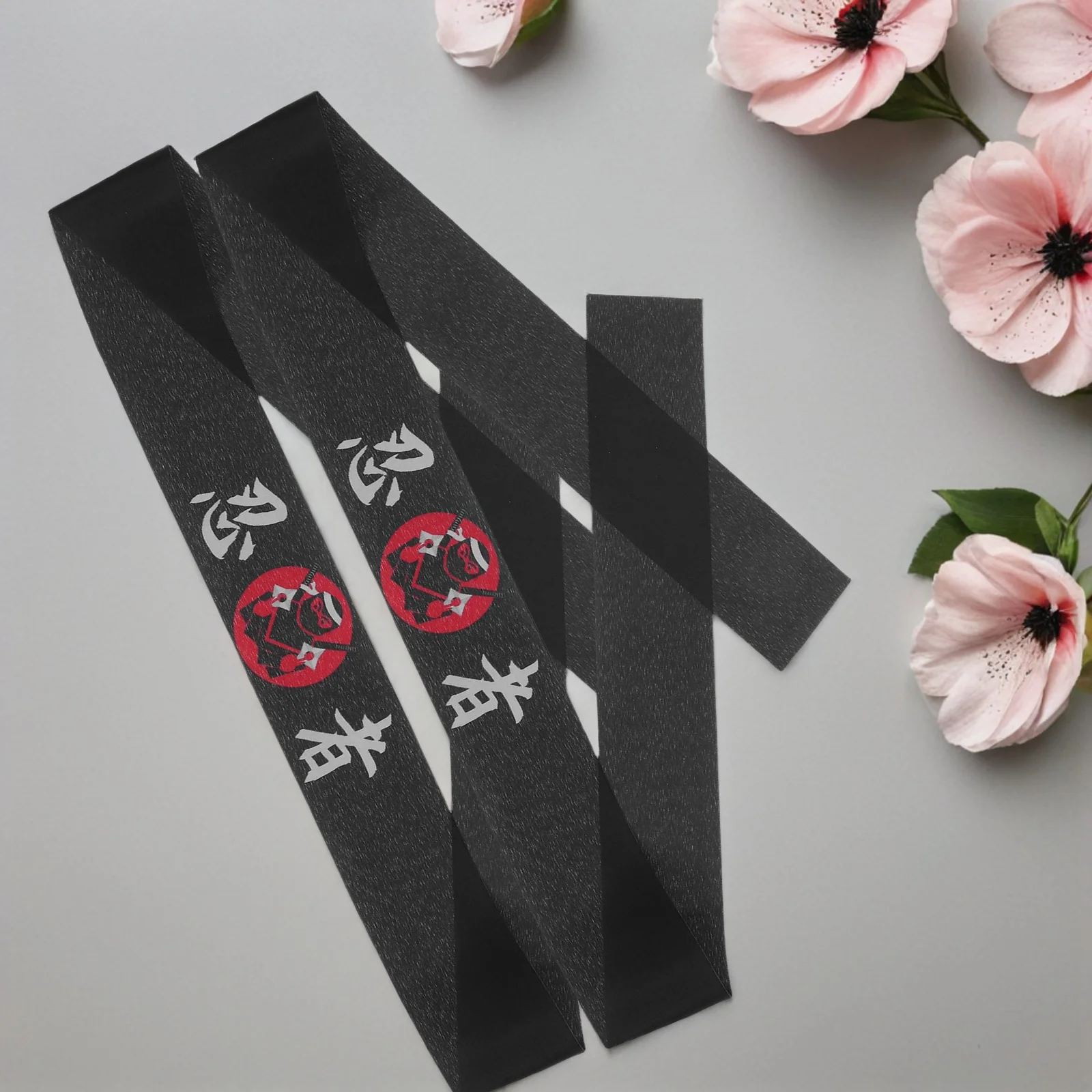 

2 Pcs Ninja Headband Japan Tie Sweatbands Anti-Sweat Karate Chef Accessories Reusable Polyester Headbands Women