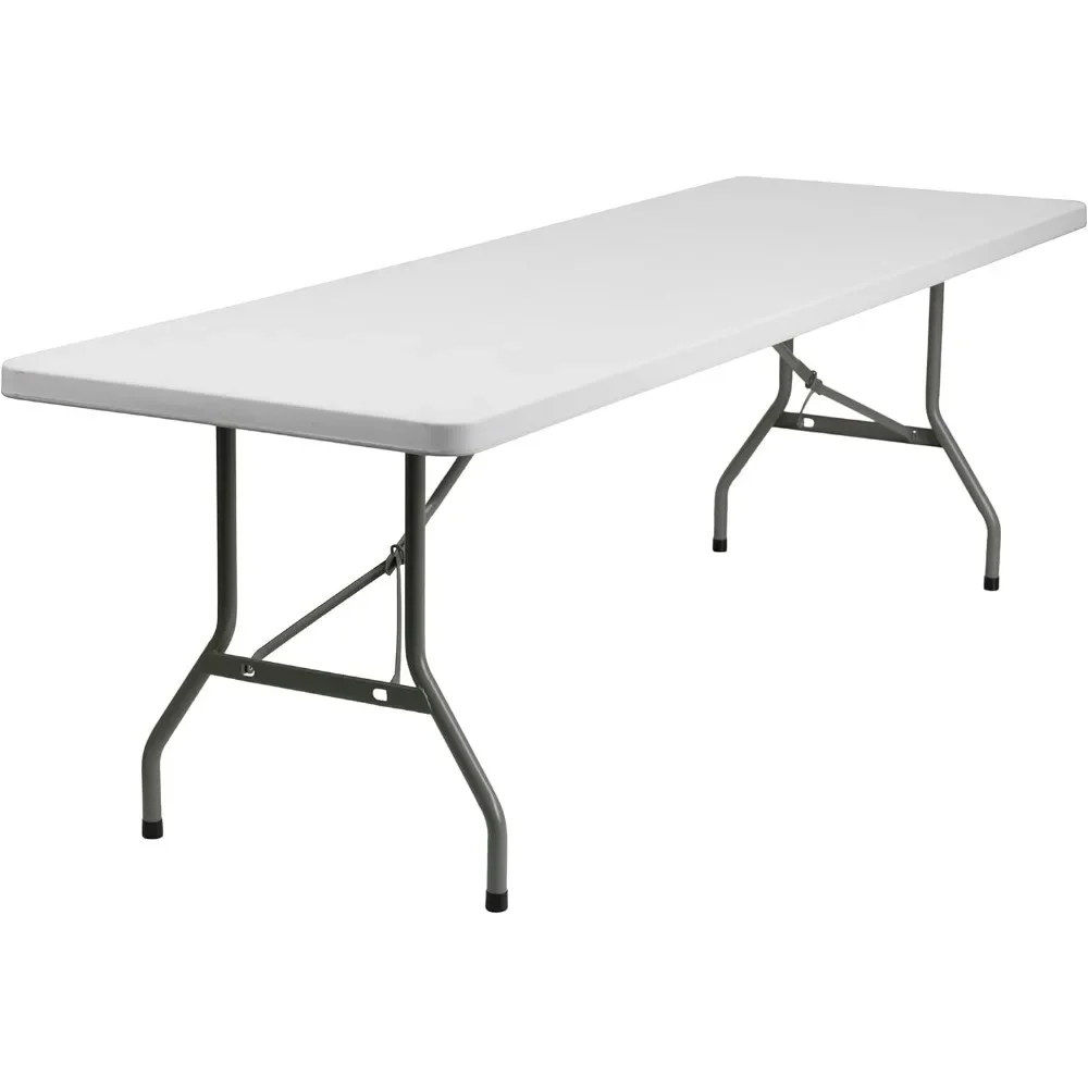 Granite White Plastic Folding Table - Banquet/Event Folding Table