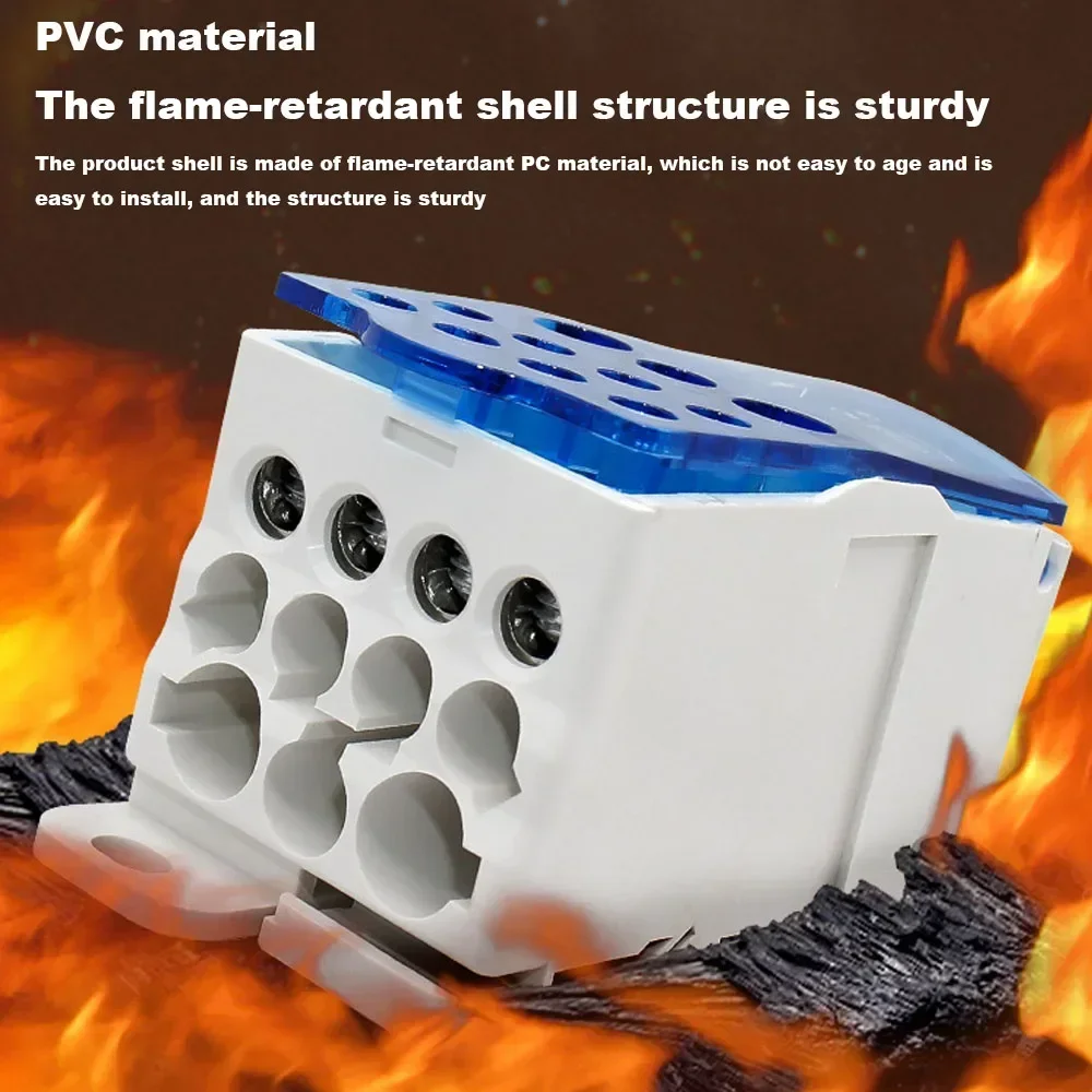 

UKK 80/125A сильноточный клеммный блок — одноступенчатый разветвитель на DIN-рейку для безопасного распределения питания в домом/готочных мастерских