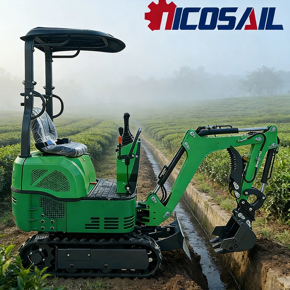 

0.6T 620kg compact excavator CE EPA certified portable micro site fine excavation operation
