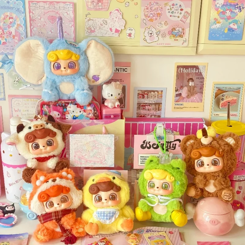 Q.kid animal pré-escolar série caixa cega fofa kawaii qkid coleção de vinil modelo saco decoração pingente boneca fofa brinquedo artesanal presente