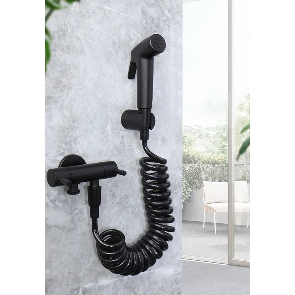 Practical High Quality 100% Brand New Home Bidet Spray+Hose Toilets ABS Bidet Sprayer:125*65mm G1/2\