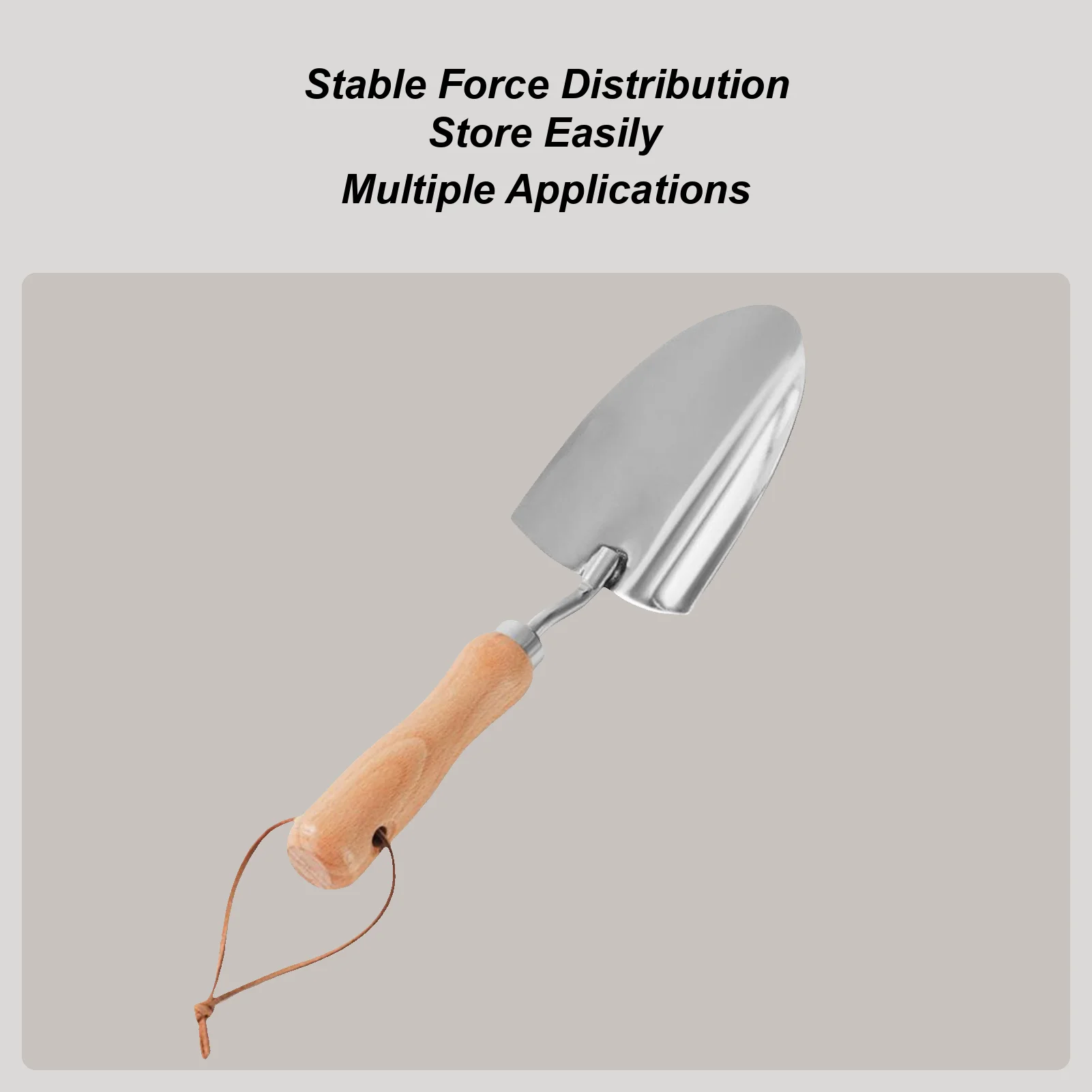 

Garden Shovel Heavy Duty Digging Trowel Ergonomic Handle Stainless Steel Shovel for Gardening Farming Nursery Lawn Landscape