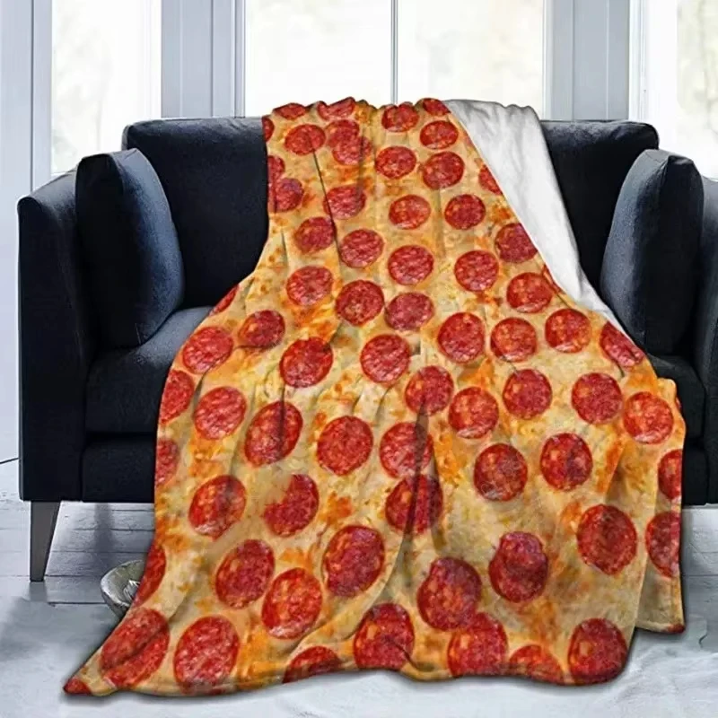 Luxury Funny Beef Steak Print Throw Blanket For Sofa Couch Novelty Meat Pattern Decorative Home Decor 150x200cm