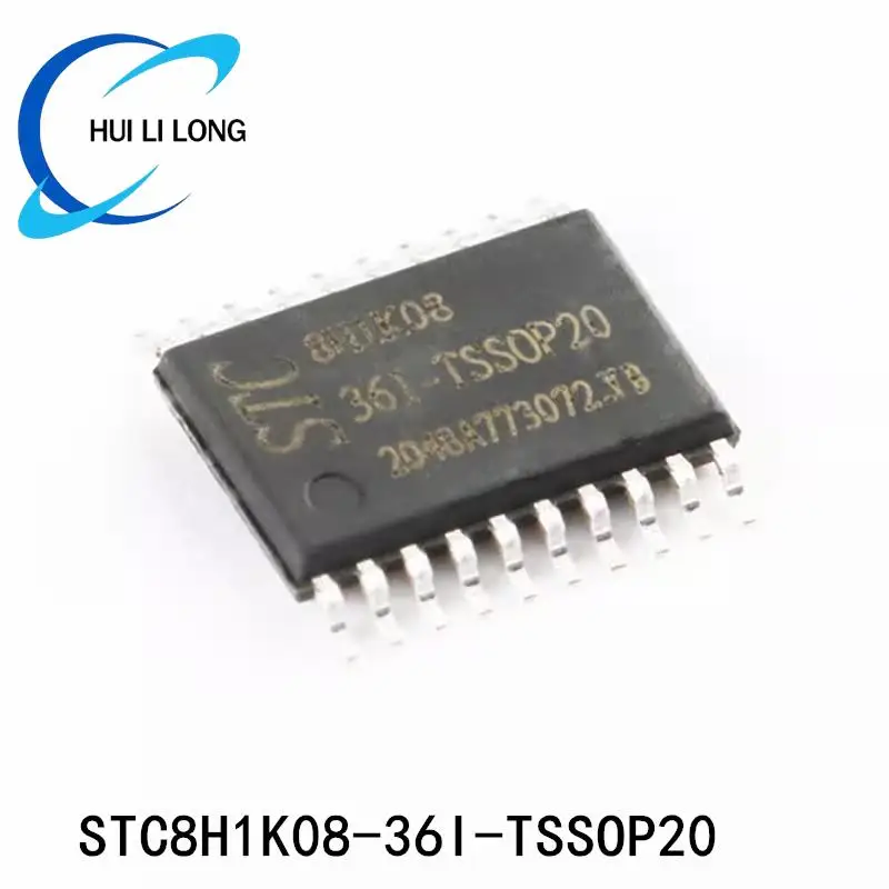 STC8H1K08 STC8H1K08-36I STC 8H1K08 TSSOP20 Enhanced 1T 8051 Microcontroller MCU IC Controller Chip STC8H1K08-36I-TSSOP20