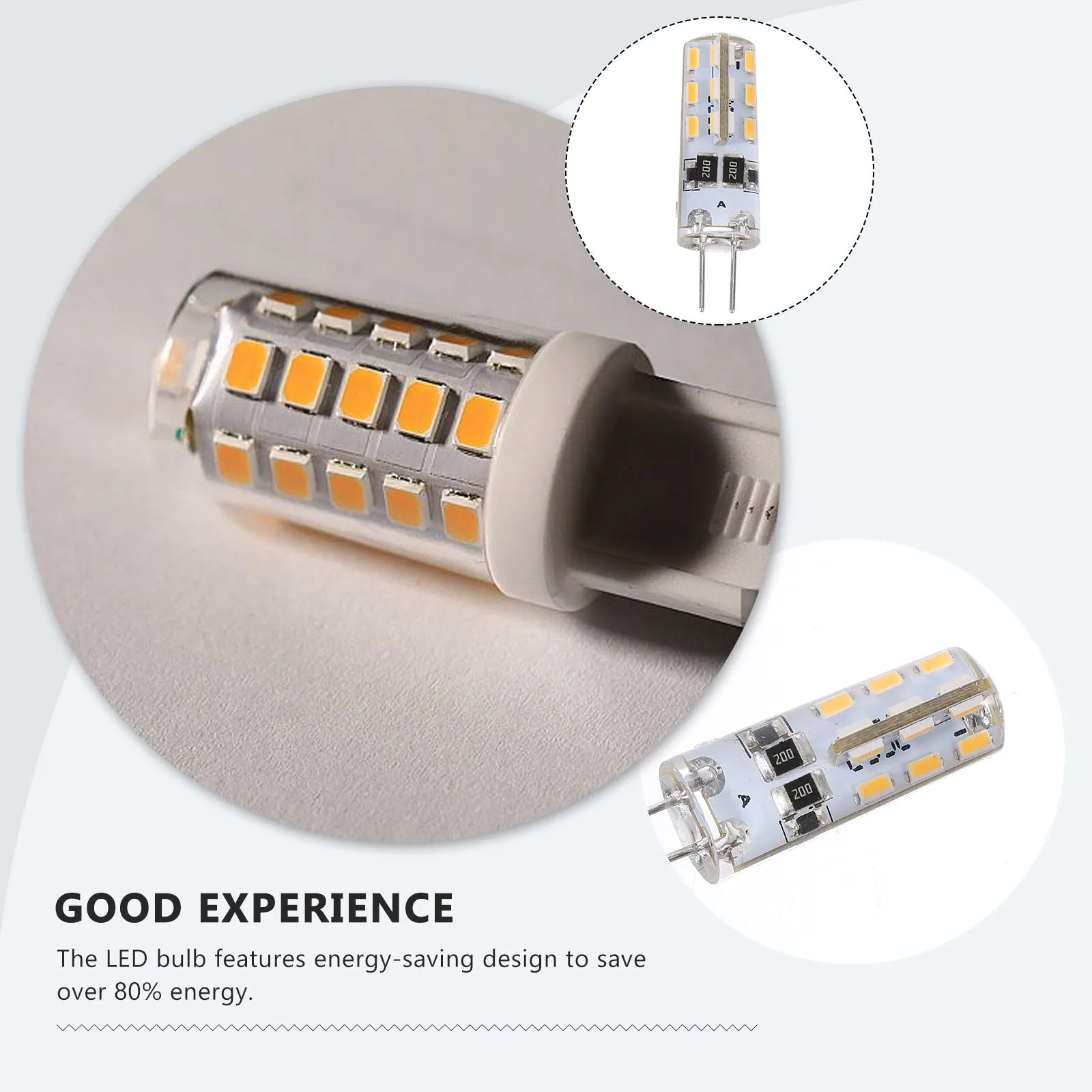 10pcs G4 LED Bulbs DC 12V 2W 2600K–2900K Warm White 100LM Energy Saving Long Life Easy Install