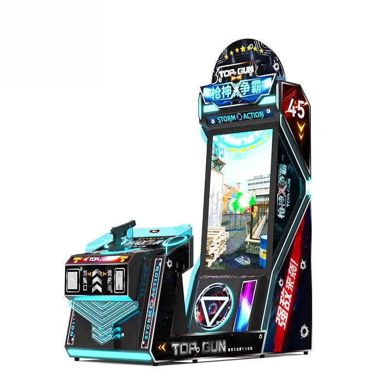 Indoor Playground Amusement Machine Pneumatic Bolt Gaming Coin Operated Shooting Arcade Game Excluding Freight