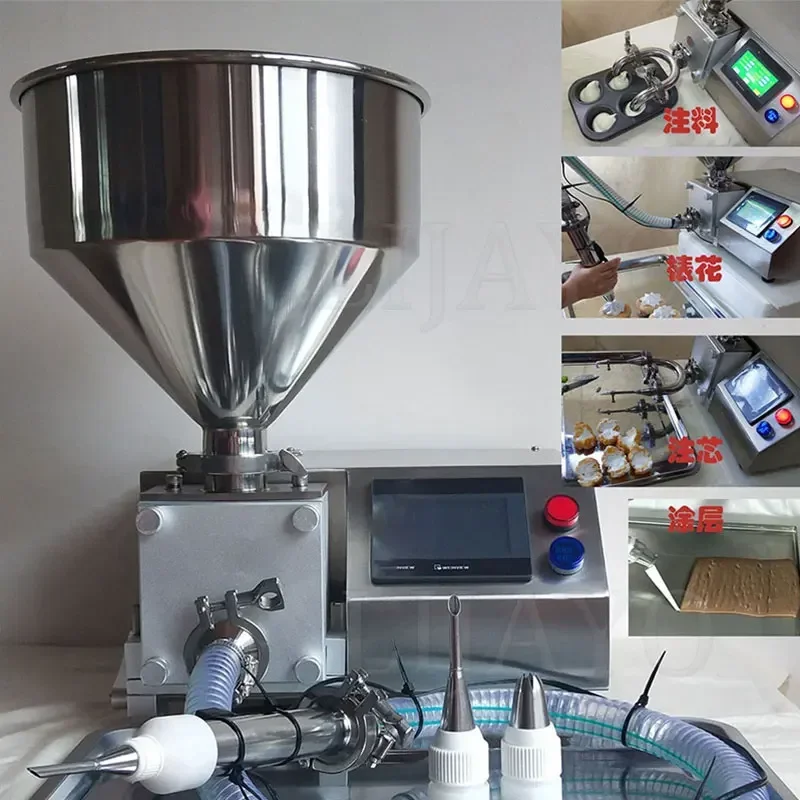

Stainless Steel Jam And Cream Cake Filler Puff Filling Machine Cream Inject Bread Filler Equipment LIJAYO