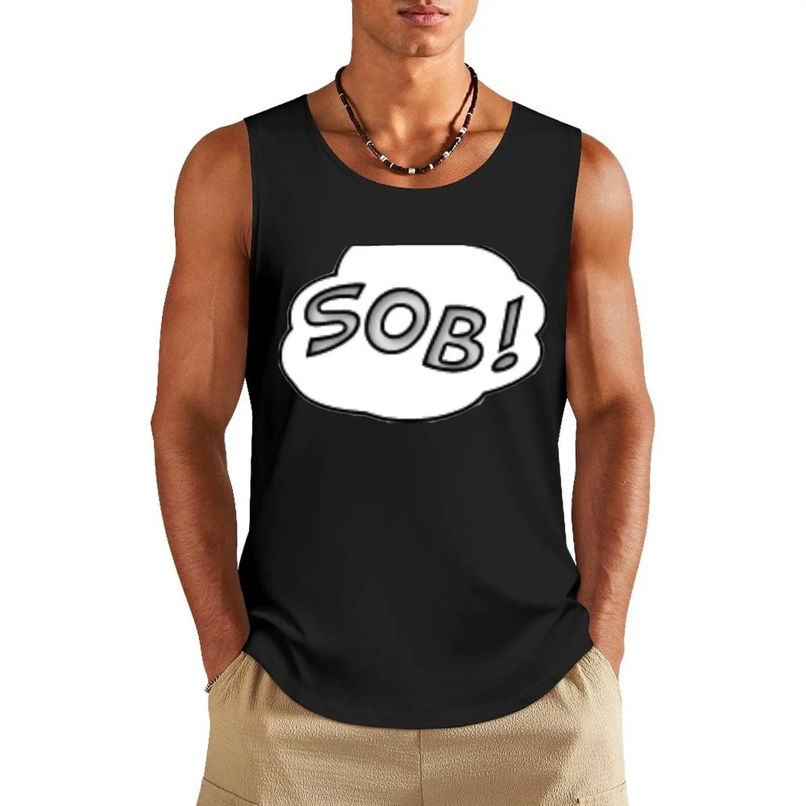 

SOB! Tank Top t shirt gym sports vest sleeveless man shirts Bodybuilding shirt
